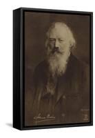 Johannes Brahms, German Composer and Pianist (1833-1897)-German School-Framed Stretched Canvas