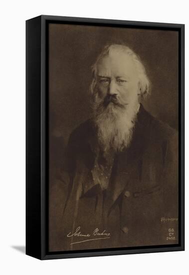 Johannes Brahms, German Composer and Pianist (1833-1897)-German School-Framed Stretched Canvas