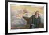 Johannes Brahms German Musician Composing His Symphony No. 1-R. Ronopa-Framed Art Print