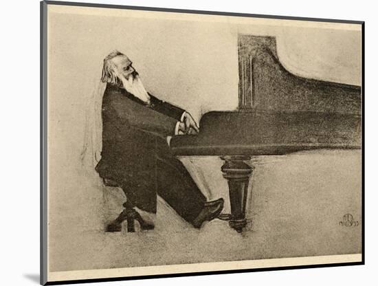 Johannes Brahms German Musician-null-Mounted Photographic Print