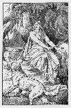 Hel Daughter of Loki and Goddess of the Underworld-Johannes Gehrts-Framed Art Print