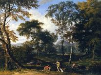 Classical Wooded Landscape-Johannes Glauber-Art Print
