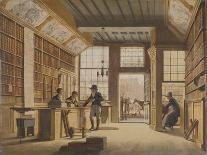 Shop of the Bookdealer Pieter Meijer Warnars on the Vijgendam in Amsterdam, 1820-Johannes Jelgerhuis-Mounted Giclee Print