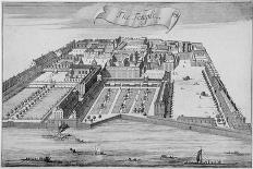 Aerial View of Howland Great Dock, Rotherhithe, Bermondsey, London, C1717-Johannes Kip-Giclee Print