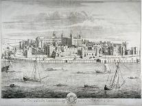 Aerial View of Howland Great Dock, Rotherhithe, Bermondsey, London, C1717-Johannes Kip-Giclee Print