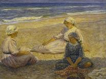 On the Beach-Johannes Martin Fastings Wilhjelm-Stretched Canvas