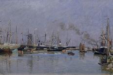 Norvège, bord d'un fjord au printemps .1896-Johannes Martin Grimelund-Stretched Canvas