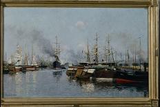 Harbour in Rotterdam, 1897-Johannes Martin Grimelund-Giclee Print