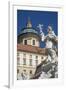 Johannes Nepomuk statue and Monastery, Melk, UNESCO World Heritage Site, Lower Austria, Austria, Eu-Rolf Richardson-Framed Photographic Print