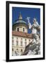 Johannes Nepomuk statue and Monastery, Melk, UNESCO World Heritage Site, Lower Austria, Austria, Eu-Rolf Richardson-Framed Photographic Print