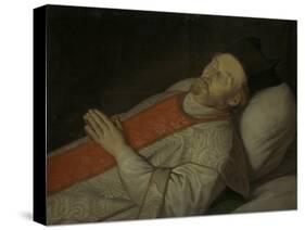 Johannes Puttkammer. Licentiate in Theology at the University of Utrecht, on His Deathbed-Hendrick Bloemaert-Stretched Canvas