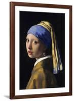 Johannes Vermeer Girl with a Pearl Earring-Johannes Vermeer-Framed Art Print