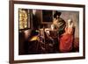 Johannes Vermeer Glass of Wine-null-Framed Art Print