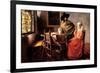 Johannes Vermeer Glass of Wine-null-Framed Art Print