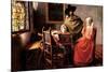 Johannes Vermeer Glass of Wine-null-Mounted Art Print