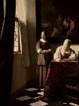 Lady Writing a Letter with Her Maid, circa 1670-Johannes Vermeer-Giclee Print