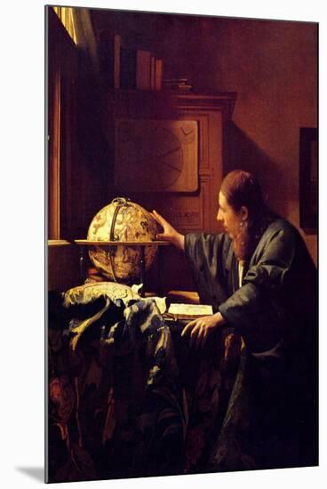 Johannes Vermeer The Astronomer-null-Mounted Art Print