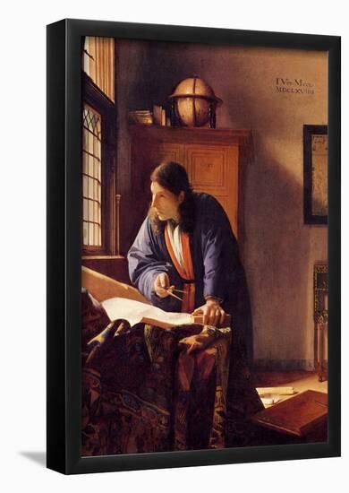 Johannes Vermeer The Geographer Art Print Poster-null-Framed Poster