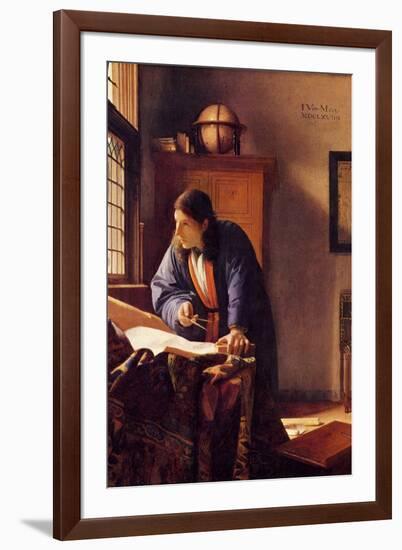 Johannes Vermeer The Geographer-null-Framed Art Print