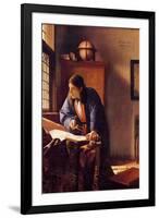 Johannes Vermeer The Geographer-null-Framed Art Print