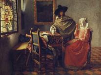 Lady Writing a Letter with Her Maid, circa 1670-Johannes Vermeer-Giclee Print