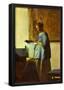 Johannes Vermeer The Letter Reader Art Print Poster-null-Framed Poster