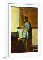 Johannes Vermeer The Letter Reader-null-Framed Art Print