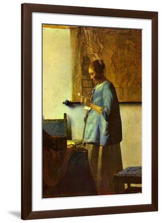 Johannes Vermeer The Letter Reader--Framed Art Print