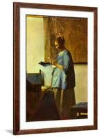 Johannes Vermeer The Letter Reader-null-Framed Art Print