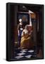 Johannes Vermeer The Love Letter Art Print Poster-null-Framed Poster