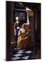 Johannes Vermeer The Love Letter Art Print Poster-null-Mounted Poster