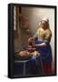 Johannes Vermeer The Milkmaid Art Print Poster-null-Framed Poster