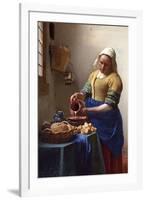 Johannes Vermeer The Milkmaid-null-Framed Art Print