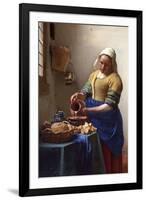 Johannes Vermeer The Milkmaid-null-Framed Art Print