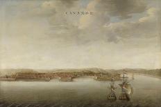 View of Cannanore on the Malabar Coast in India-Johannes Vinckboons-Stretched Canvas