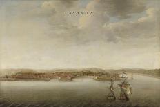 View of Cannanore on the Malabar Coast in India, c.1662-3-Johannes Vinckeboons-Stretched Canvas
