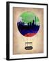 Johannesburg Air Balloon-NaxArt-Framed Art Print