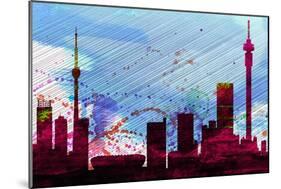 Johannesburg City Skyline-NaxArt-Mounted Art Print