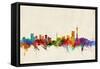 Johannesburg South Africa Skyline-Michael Tompsett-Framed Stretched Canvas