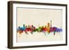 Johannesburg South Africa Skyline-Michael Tompsett-Framed Premium Giclee Print