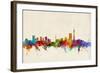 Johannesburg South Africa Skyline-Michael Tompsett-Framed Art Print