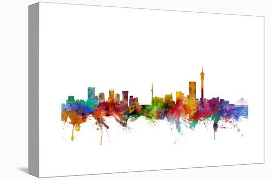 Johannesburg South Africa Skyline-Michael Tompsett-Stretched Canvas