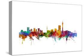 Johannesburg South Africa Skyline-Michael Tompsett-Stretched Canvas