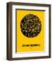 Johannesburg Street Map Yellow-NaxArt-Framed Art Print