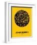 Johannesburg Street Map Yellow-NaxArt-Framed Art Print