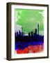 Johannesburg Watercolor Skyline-NaxArt-Framed Art Print