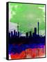 Johannesburg Watercolor Skyline-NaxArt-Framed Stretched Canvas