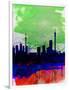 Johannesburg Watercolor Skyline-NaxArt-Framed Art Print