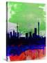 Johannesburg Watercolor Skyline-NaxArt-Stretched Canvas