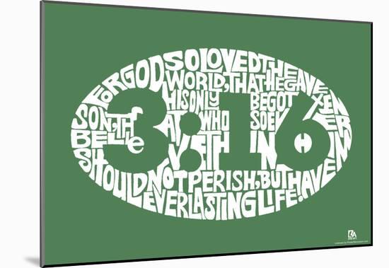 John 3:16 Text Poster-null-Mounted Poster
